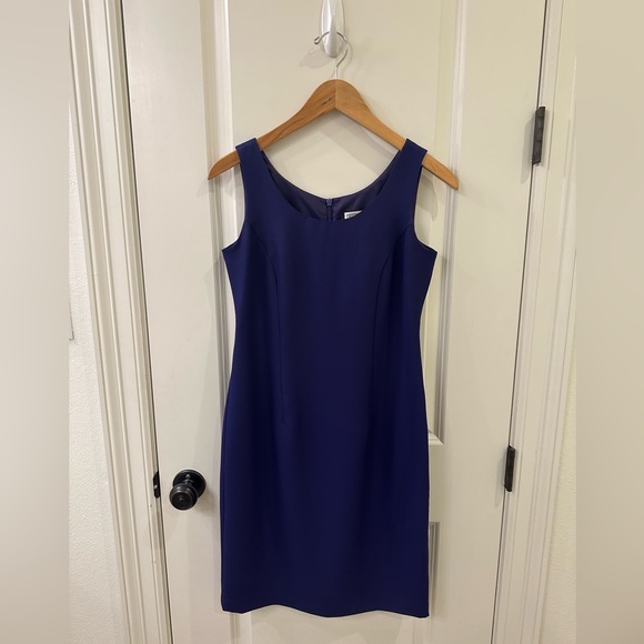 Jessica Howard 2 Piece Blazer Dress Set Size 4 Petite Sheath Dress Jacket Purple - Picture 12 of 16